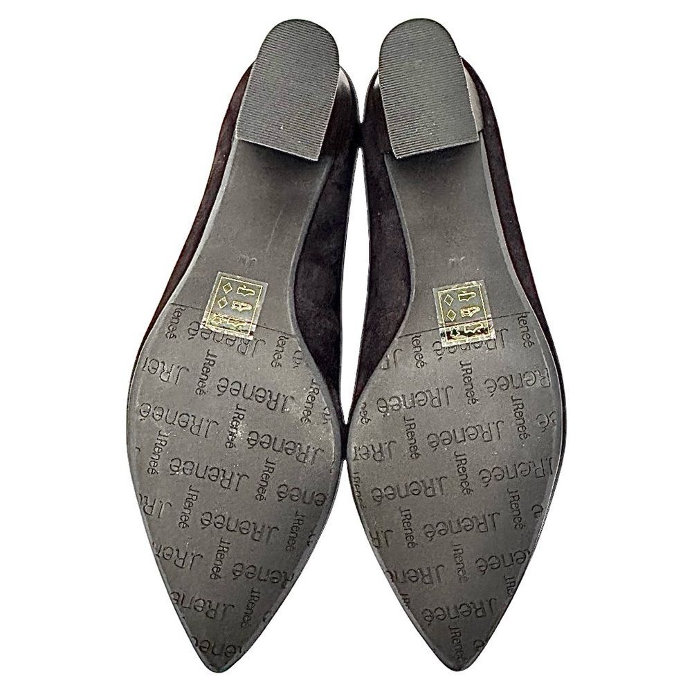 J. RENEE Ellam Brown Suede- Leather Women’s Granny Loafer Size 9 Medium New - Picture 2 of 8